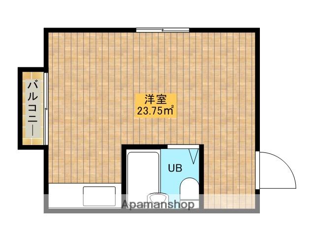 コーポプチⅡ(ワンルーム/1階)の間取り写真