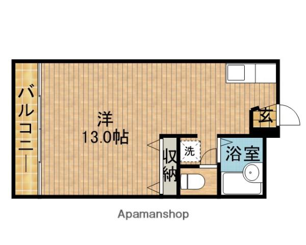 マーガレットタウン焼津(ワンルーム/3階)の間取り写真