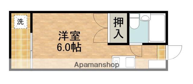 グランフォルム高丘(ワンルーム/3階)の間取り写真