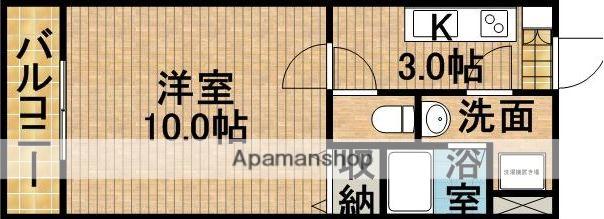 リヴ・エターナル(1K/3階)の間取り写真