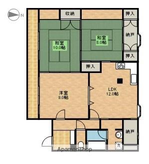 メゾンベルシャンブル(3LDK/3階)の間取り写真