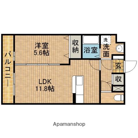レセーナ(1LDK/1階)の間取り写真