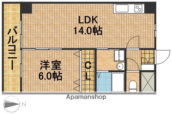 PERRINE(1LDK/3階)の間取り写真