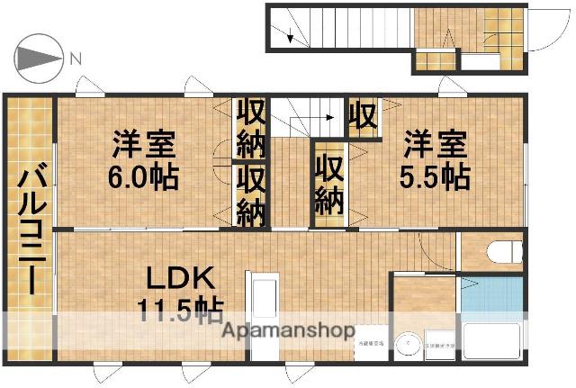 ラルベルデ(2LDK/2階)の間取り写真