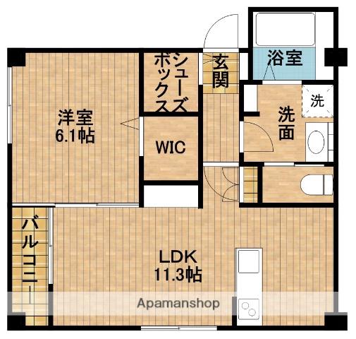 LALBA DI SECONDO(1LDK/2階)の間取り写真