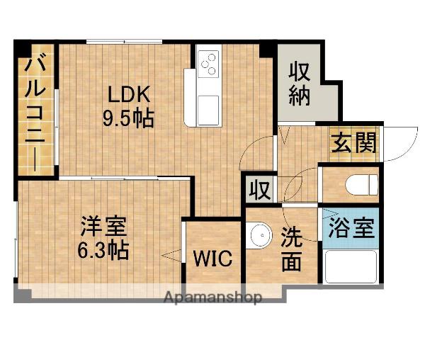 LALBA DI SECONDO(1LDK/3階)の間取り写真