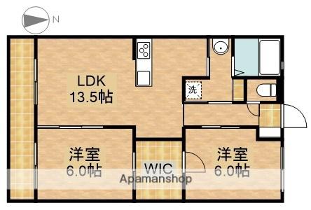 GRANDIR原島(2LDK/3階)の間取り写真