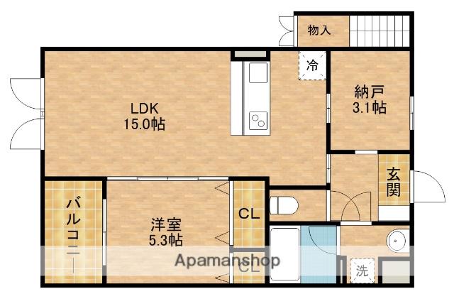 TEAFARMⅢ(1LDK/1階)の間取り写真
