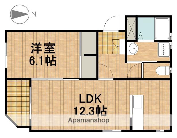 白鳥LAKE(1LDK/3階)の間取り写真