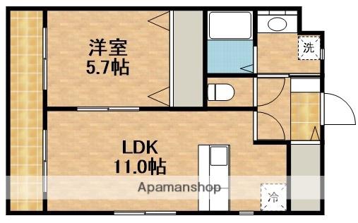 サンプランタン(1LDK/2階)の間取り写真