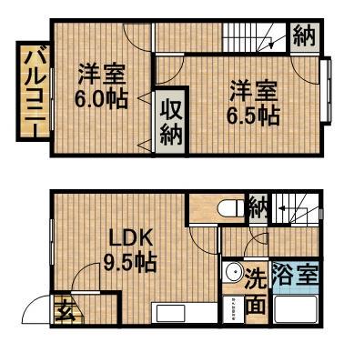 ＳＯＰＨＩＡⅡ(2DK)の間取り写真