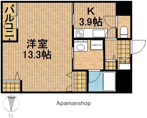 アルベルゴ三松館(1K/3階)の間取り写真