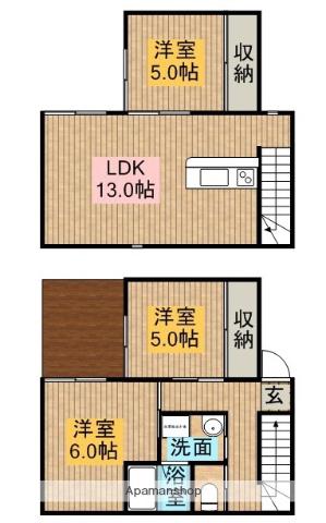 東海道・山陽新幹線 掛川駅 徒歩34分 2階建 築11年(3LDK)の間取り写真