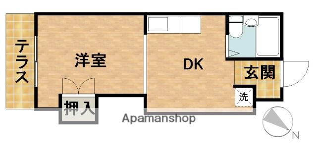 葵西BASE(1DK/1階)の間取り写真