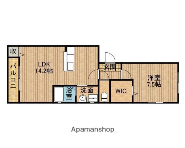 GLANZ OF DIMOA(1LDK/4階)の間取り写真