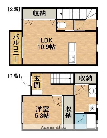 ＦＥＬＩＣＥ’Ｓ　ＨＯＵＳＥ(1LDK)の間取り写真