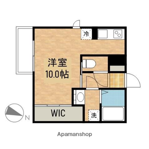 サンリットASAHI(ワンルーム/2階)の間取り写真