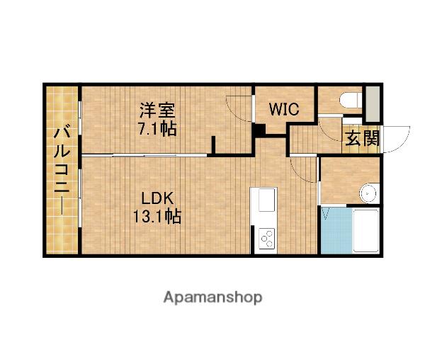 DP PARK HILLS(1LDK/1階)の間取り写真