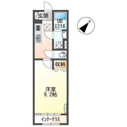 スイートテラス寺島町(1K/1階)の間取り写真