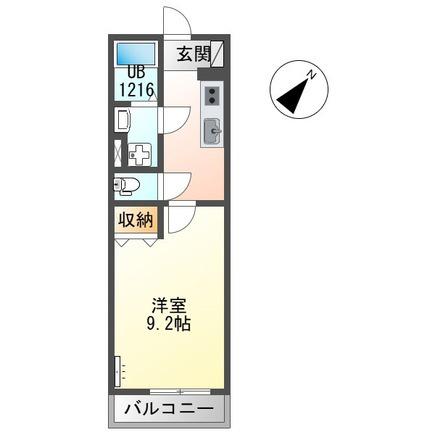 スイートテラス寺島町(1K/2階)の間取り写真