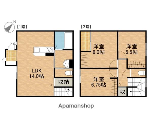 ＧＲＥＥＮ　ＧＡＢＬＥＳ(3LDK)の間取り写真