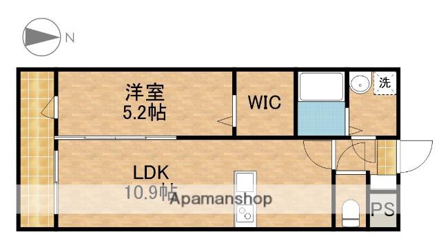 LEGRANDⅢ(1LDK/3階)の間取り写真