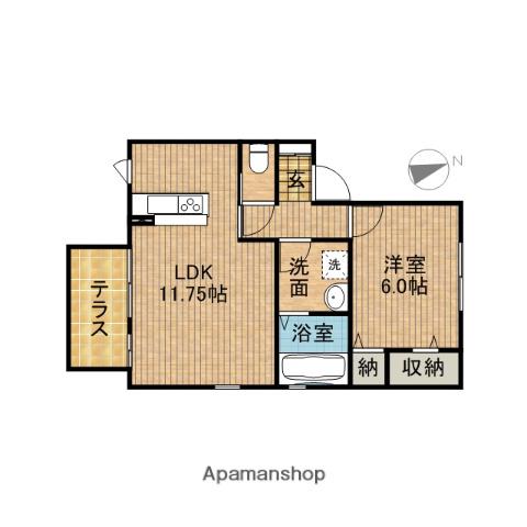 ナンタケットイン(1LDK/2階)の間取り写真