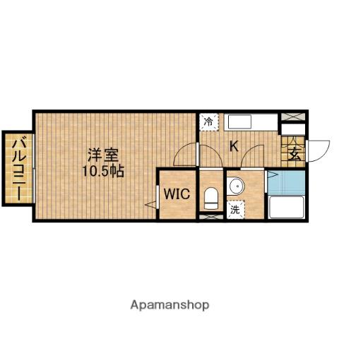 リヴェベール・イザワ(1K/1階)の間取り写真