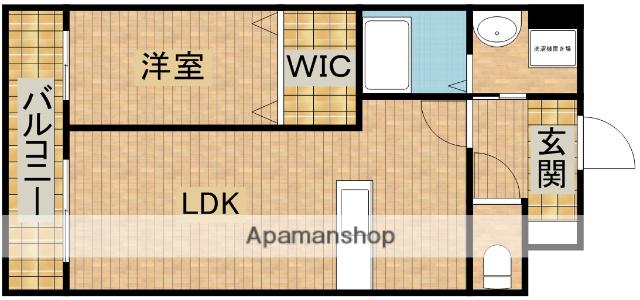 AVENUE(1LDK/4階)の間取り写真