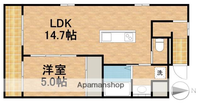 COMODO KOWA(1LDK/2階)の間取り写真