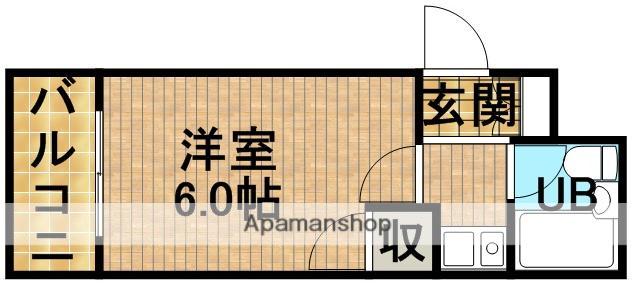 カレッジタウンウィング(1K/2階)の間取り写真
