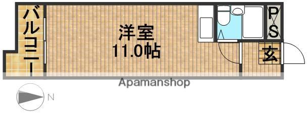 グレイス第3マンション(ワンルーム/4階)の間取り写真