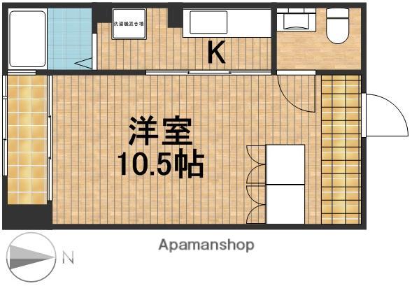エミネンス(1K/1階)の間取り写真