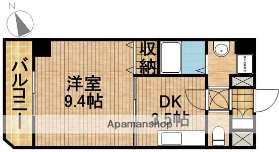 グレイス第8マンション(ワンルーム/5階)の間取り写真