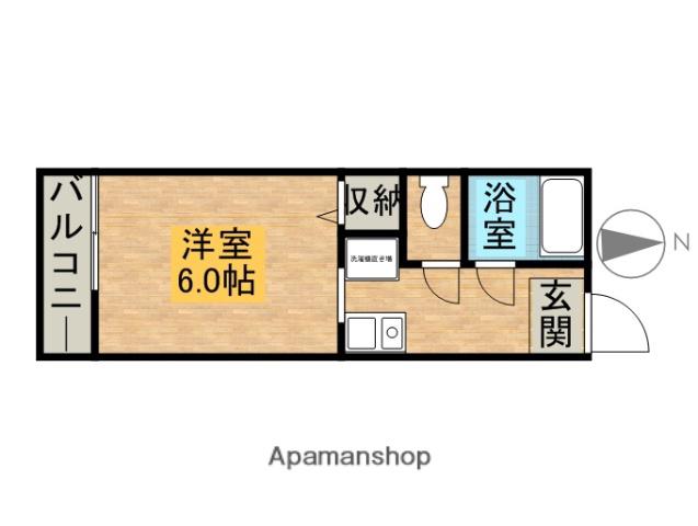 メゾン雅野(1K/2階)の間取り写真