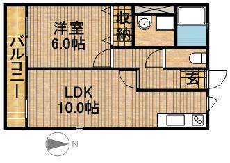 ハイムシュタイン(1LDK/1階)の間取り写真