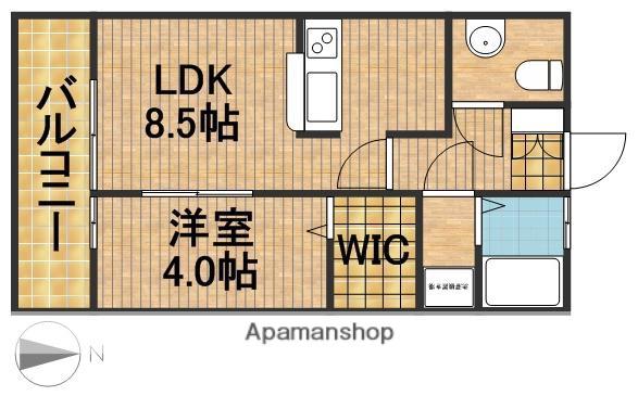東海道本線 浜松駅 バス乗車時間：22分 上島北バス停で下車 徒歩5分 2階建 築21年(1LDK/2階)の間取り写真