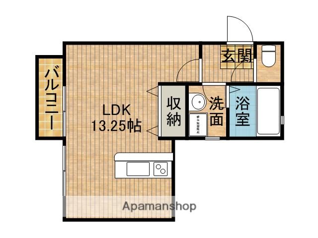 モナリエ小石川(ワンルーム/2階)の間取り写真