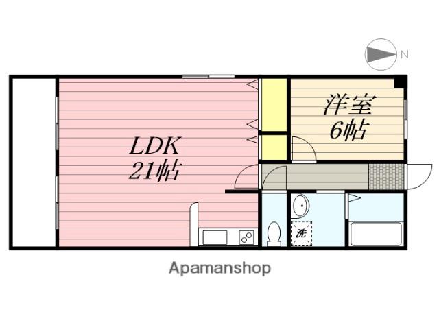 リアライズ山下町(1LDK/8階)の間取り写真