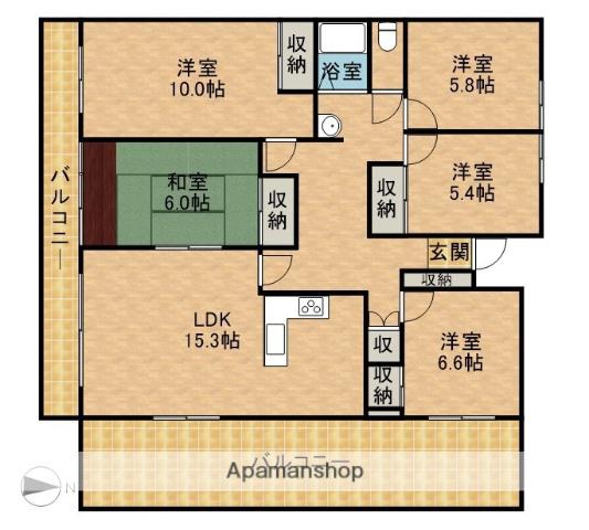 リアライズ山下町(5LDK/11階)の間取り写真