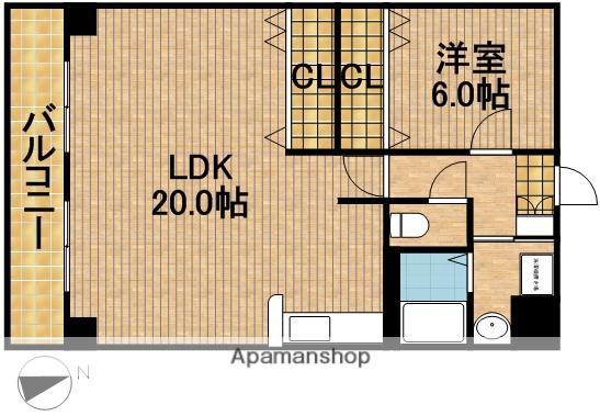 ルーチェ(1LDK/4階)の間取り写真