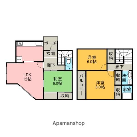 ヴィラ・ラーゴ(3LDK)の間取り写真