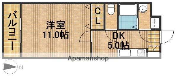 マスカットG(1DK/3階)の間取り写真
