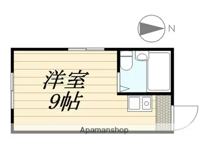 コーポ神田(ワンルーム/3階)の間取り写真