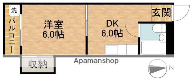 グランドハイムルミネ8(1DK/1階)の間取り写真