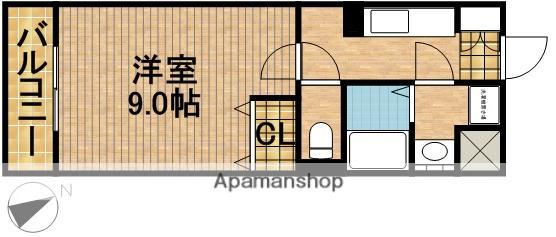 アネックス高丘Ⅴ(1K/1階)の間取り写真