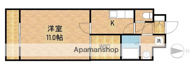 CIAO バンビーナ(1K/2階)の間取り写真