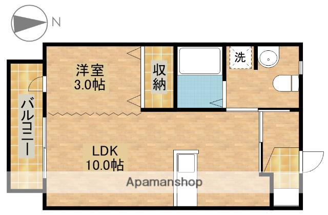アビニヨン(1LDK/2階)の間取り写真