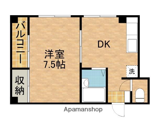 コーポカメリア(1DK/2階)の間取り写真