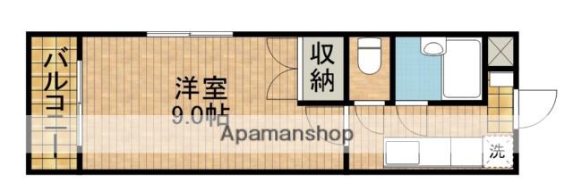マンションむくの樹(1K/2階)の間取り写真
